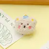 Desenhos animados urso de pelúcia boneca broche roupas boneca roupas sapatos e meias pequeno animal cocar acessórios acessórios