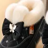 Zapatos de algodón para niños estilo nuevo 2026, para niñas, interiores y exteriores, antideslizantes, resistentes al desgaste, suela gruesa de EVA, forro de felpa y botas de algodón engrosadas