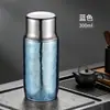 Copo de titânio simples e estiloso de alto valor para mulheres, copo totalmente puro de titânio, copo de bolso mini portátil, copo de água isolado de titânio puro