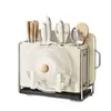 Suporte para facas e prateleira de armazenamento, porta-utensílios de cozinha multifuncional, tábua de corte integrada, suporte magnético para facas, suporte para tábua de corte de bancada para facas de cozinha