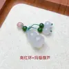 Pendente Pequeno de Cabacinha de Ágata Vermelha do Sul Natural Pulseira DIY Tecida à Mão Pingente de Jade Ornamento de Cabacinha