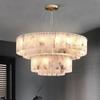 Lámpara de araña postmoderna de mármol de cobre puro Luz Lujo Diseñador Simple Sala de estar Comedor Dormitorio Sala de modelo Lámparas de villa
