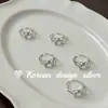 Joyería de Mano Vintage Estilo Ins Coreano Plata Tailandesa Anillo de Mariposa Hueco de Plata de Ley S925 con un Toque Refinado y de Alta Gama