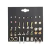 Amazon Conjunto de Pendientes Geométricos Irregulares de Metal Minimalista Europeo y Americano de 9 Piezas Pendientes de Corazón de Aleación Vintage Lujo Ligero