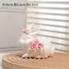 Ornatos Cerâmicos Fofos Pequenos Ornatos de Coelho Decorações para Sala de Chá em Casa Presentes Coelhinhos Animais de Estimação Fofos Fofo