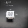 Molde para Vela de Aromaterapia Cubo de Rubik Transfronterizo Cuatro Bolas Cubo de Rubik Pequeño Cera de Soja DIY Molde de Silicona Suave para Pastel Mousse