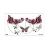 Colección Rui Ka Long: Pegatinas de Tatuaje con Patrón Seductivo para Clavícula y Pecho, Pegatinas de Tatuaje Sexy, Diseño Floral de Larga Duración con un Toque de Lujo