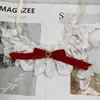 Gola falsa de renda com laço estilo coreano para pet, babador de renda, acessório xadrez para cachorro, babador para gato, cachecol para buldogue francês