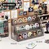 Soporte de exhibición adecuado para almacenar mercancía, caja de almacenamiento, estante de niveles, soporte para exhibir tarjetas, estante para almacenamiento de postales, organizador de escritorio