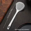 Espátula e Colher de Aço Inoxidável 304 para Uso na Cozinha, Espátula de Cozinhar, Espátula para Fritar, Colher de Sopa, Escumadeira de Fundo Plano, Colher para Panela Quente