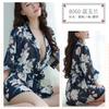 Mi ke Ropa interior sexy europea y americana, conjunto de camisón sexy, ropa transparente estampada, ropa de pasión para discoteca 8060
