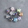 Ding Yi Galáxia Sonhadora Estrela Lua Fria Contas Resina Galvanizada Pentagrama Furo Passante Contas Soltas DIY Acessórios para Corrente de Celular