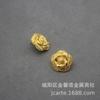 Nuevos pendientes de camelia cepillada con nicho francés, pendientes Joker de circonita dorada bañados en cobre, joyería de moda para viajeros.