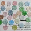 Estéreo Simulado Gradiente de Dos Colores Hoja de Loto Hoja Acrílica DIY Pendientes Hechos a Mano Material para Tocado Venta al por Mayor