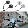 Espelho retrovisor de motocicleta modificado personalizado refletor de scooter elétrico espelho redondo universal espelho auxiliar de ré transfronteiriço
