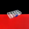Caja de Plástico de 10 Compartimentos Caja de Piezas de Clasificación Desmontable Transparente Diez Compartimentos Organizador Multicompartimento Componentes de Joyería Caja de Almacenamiento de PP