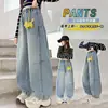Pantalones Vaqueros para Niñas Estilo Primavera y Otoño Pantalones Infantiles Primavera 2026 Nuevo Modelo Pantalones Anchos de Pierna para Niñas