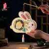 Linternas del Festival de Medio Otoño Estilo Antiguo Conejo Linternas de Mano de PVC Linternas de Mano Brillantes para Niños Linternas de Medio Otoño DIY Venta al por Mayor para Vendedores Ambulantes