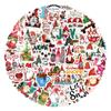 60 novos adesivos de gnomo de Natal transfronteiriços adesivos para vidros de janela layout de cena adesivos de Natal atacado
