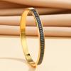 Comercio electrónico transfronterizo AliExpress Amazon oferta especial pulsera de acero inoxidable con circonitas y titanio con diamantes