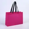Bolsas mini de tela no tejida hechas a medida, popular diseño 3D para tiendas de ropa, bolsas de compras para centros comerciales, con personalización de logo