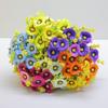 5 Cabezas de Narciso, Crisantemo Pequeño, Decoración de Piso para el Hogar, Flores Artificiales, Venta al por Mayor de Comercio Exterior Transfronterizo, Ramo Simulado para Celebraciones de Boda