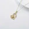 Collar con colgante de girasol transfronterizo europeo y americano, regalo romántico de Navidad, regalo de Año Nuevo, regalo de San Valentín
