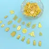 Joias DIY mistas 100/50 pingente pequeno dourado pulseira colar pingente acessórios de liga