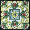 Fábrica em estoque 100*100 antiderrapante artesanal azulejos de arte restaurante rede vermelha piso parede esmaltado azulejos pequenos antigos