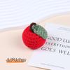 Colgante de fruta tejida colgante llavero tejido a mano lindo Fresa Manzana de Caramelo accesorios decoración Caqui