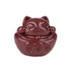 Accesorios para joyería DIY de elefante de arena dorada púrpura de alto contenido, gato de la suerte de elefante de cinabrio, accesorios colgantes de pulsera de tigre