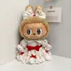 [Solo Ropa de Bebé] Ropa de Reemplazo para Muñeco de Peluche de Vinilo Labubu de 38 cm Falda Mokoko para Muñeco Labubu