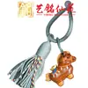 Colgante para Teléfono Caballo del Zodiaco Pintado en Madera de Ébano, Arte Ming Xian Yuan Pequeño Caballo de Madera Tallado Llavero Caballo Mecedora Encanto para Bolso