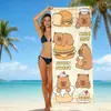 Toalla de Playa Capibara Linda para Niños Toalla de Baño de Microfibra Transfronteriza Dibujos Animados para Niños Toalla Absorbente de Secado Rápido