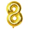 Globos Digitales de 32 pulgadas 0-9 Decoración de Escena de Cumpleaños Suministros Fiesta de Festival Boda Película de Aluminio Globos de Papel de Aluminio Flotantes