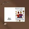 Juego de tarjetas de felicitación navideñas de Amazon, fútbol, Santa Claus de dibujos animados estilo australiano, tarjeta plegable con bendición festiva