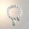Pulsera de Cristal de Explosión con Degradado Negro y Morado Estrella Más Vendida para Mujer Pulsera Colgante Galaxia Nicho Mejor Amiga Regalo Dulce y Genial