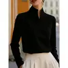 Otoño 2026 Nueva Ropa para Mujer Amazon Transfronterizo Nuevo Estilo Chino Cuello Alto Manga Larga Camisa Nicho Elegante para Viajar al Trabajo para Mujer