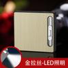Encendedor de cigarrillos grueso con luz LED, paquete de 20, encendedor de cigarrillos con carga USB, a prueba de viento, fabricantes al por mayor