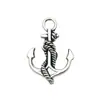 20 Tipos de Accesorios para Joyería DIY, Materiales Hechos a Mano, Colgantes de Pulsera de Ancla y Timón de Barco Vintage, Serie Marina de Venta Caliente de Comercio Exterior Transfronterizo