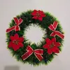 Guirlanda de Natal 30CM Árvore de Natal Decorações de Feriado Enfeites de Presente Decoração de Guirlanda Rattan Agulha de Pinheiro Cenário