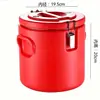 Cubo Aislado de Acero Inoxidable de Grado Alimenticio, Cubo Comercial de Gran Capacidad para Puestos, Especializado para Té de Burbujas, Leche de Soya y Arroz, Cubo de Comedor, Artículo de Venta Caliente Transfronterizo