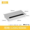 Gabinete de TV Caja de Enrutamiento Oculto Cubierta para Orificio de Enrutamiento de Escritorio Caja para Cables de Escritorio Aleación de Aluminio Cubierta Rectangular para Orificio de Cables