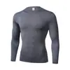 Venta al por mayor del fabricante Ropa deportiva para hombre Ropa de fitness Alta elasticidad Transpirable Secado rápido Fitness Manga larga Baloncesto Running Ropa deportiva