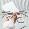 Nuevas gafas de sol lisas de moda TR90 con inserto en las patas, tendencia de comercio exterior transfronterizo, montura de gafas de ojo de gato para mujer, venta al por mayor