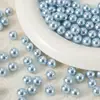 4-10mm Pérola Imitação de Vidro Alto Brilho Furo Reto Contas Soltas Artesanal DIY Pulseira Colar Acessórios de Joias Materiais para Miçangas