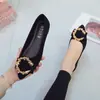 2026 Primavera/Verão Novos Sapatos Baixos Profissionais Moda Elegantes Simples Bico Fino Boca Rasa Temperamento Planos Sexy Sapatos de Salto Baixo Mulheres