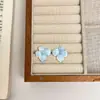 Aretes de Flor de Gota de Aceite Flor de Ciruelo Esmalte Estilo Nacional Lujo Ligero Nuevos Chapados en Oro Electrochapado Elegantes de Alta Gama para Mujer