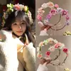 2026 Diadema de Flores Artificiales para Niños Sesión de Fotos de Viaje a Yunnan Diadema de Corona de Flores Paquete de Flores Artificiales para el Cabello Pasador Accesorio para el Cabello