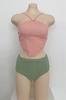 Traje de Baño Dividido Nuevo 2025 de Cintura Alta para Mujer para Cubrir el Vientre y Aspecto Adelgazante para Vacaciones en la Playa Traje de Baño de Aguas Termales para Mujer [Envío Directo]